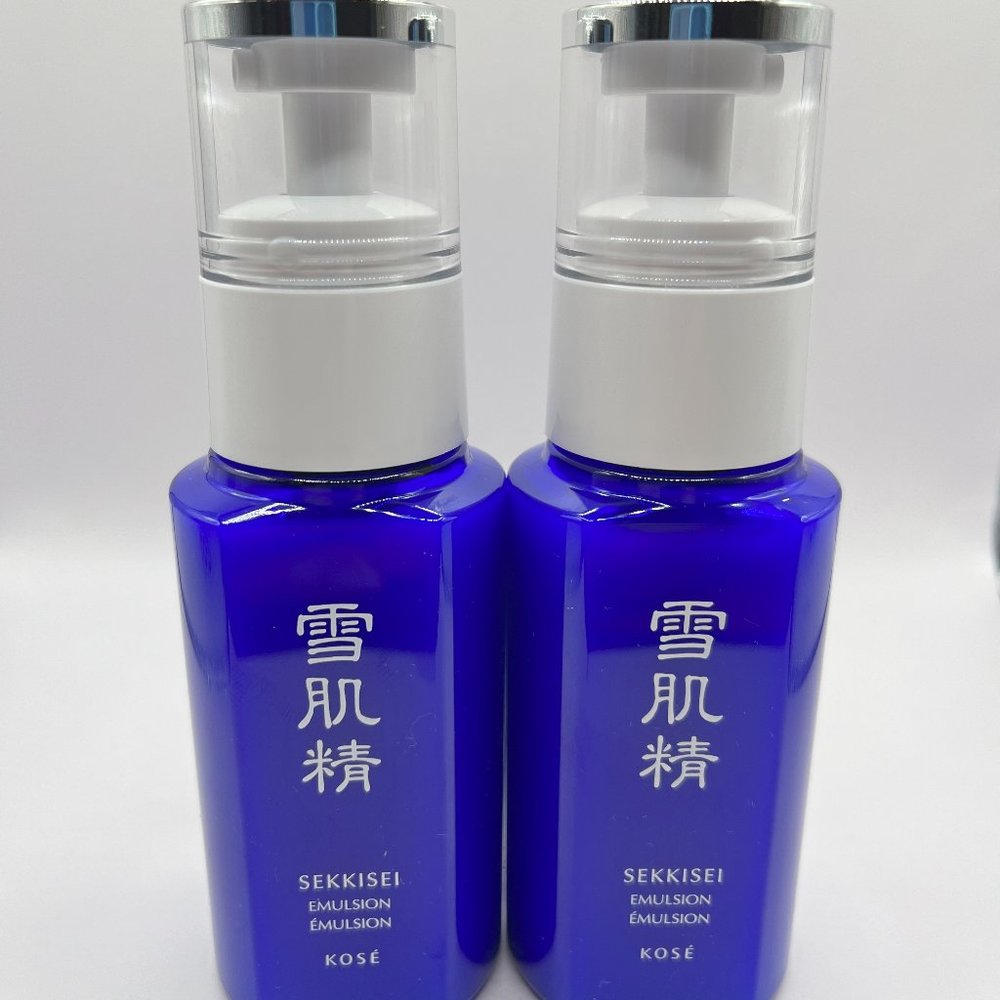 Kose Sekkisei Emulsion Moisturizer 2.3 oz/70 ml, 2 Pack - New, without box